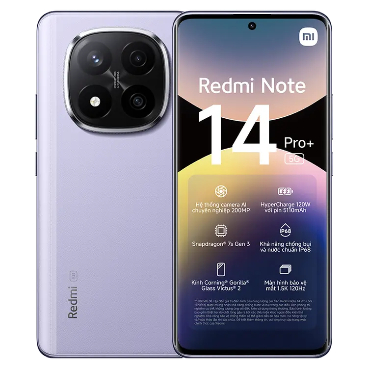 Xiaomi Redmi Note 14 Pro Plus 5G 8GB 256GB - Hình ảnh 6