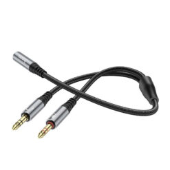Cáp Gộp Ugreen 20899 Audio 3.5mm 2 Vào 1 Ra Mic và Tai Nghe (Dài 20cm)