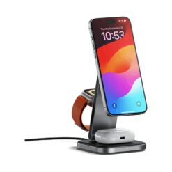 Đế sạc không dây Satechi 3in1 Qi2 15W (có thể gập lại,Kèm sạc 45W)