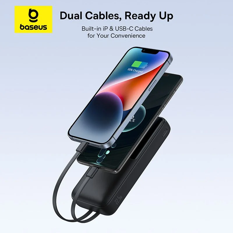 Pin Sạc Dự Phòng Lipow Dual Cable 10000mAh 22.5W (Digital Display, With USB to C 3A 0.2m) - Hình ảnh 8