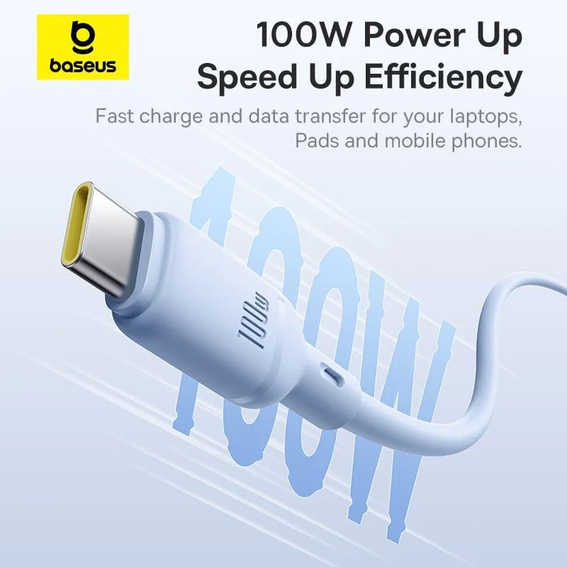 Cáp Sạc Nhanh Baseus Silky Series USB to Type-C 100W (480Mbps) - Hình ảnh 7
